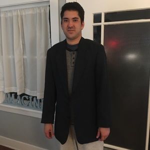 Hugo Boss Black Linen Jacket 42L Barney’s NY